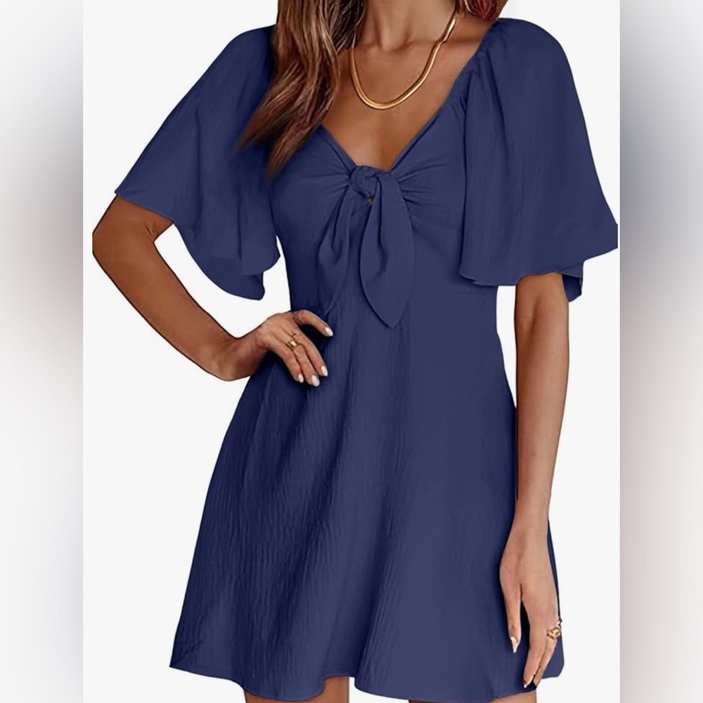 Navy Blue Dress. Size: M. From Amazon (Brand: Dokotoo)